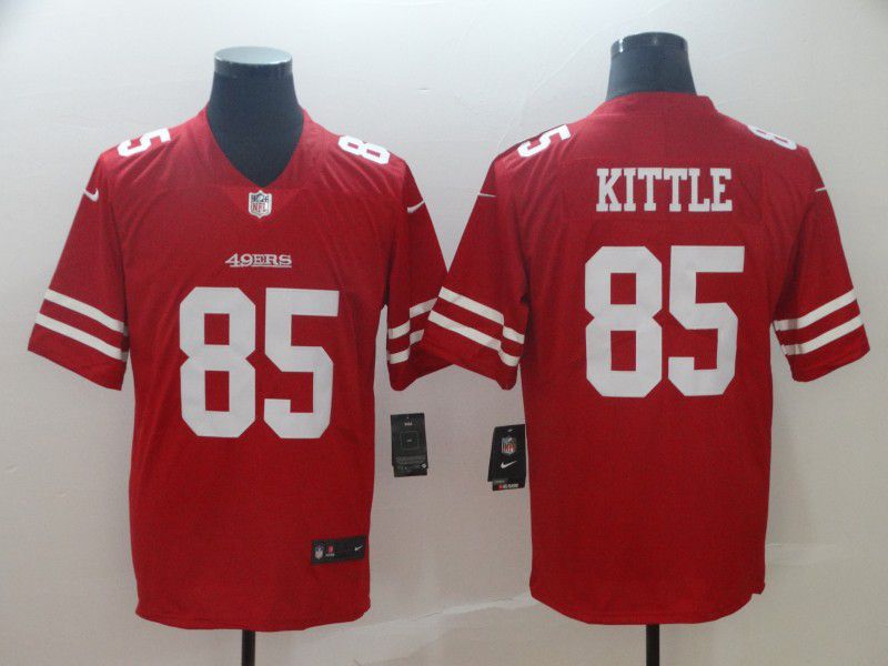 Men San Francisco 49ers #85 Kittle Red Nike Vapor Untouchable Limited Player NFL Jerseys